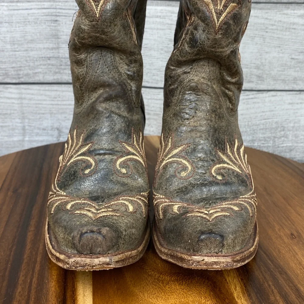 Corral Circle G Distressed Filigree Embroidered Western Boot Women’s Shoe Size 8 - Picture 10 of 15